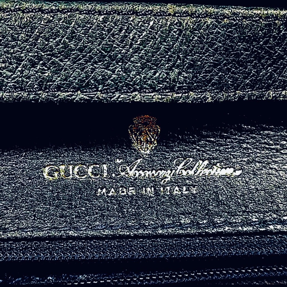 GUCCI GG Supreme Horse Bit Navy Clutch Crossbody Bag Silver Hardware DUST BAG - Picture 8 of 14